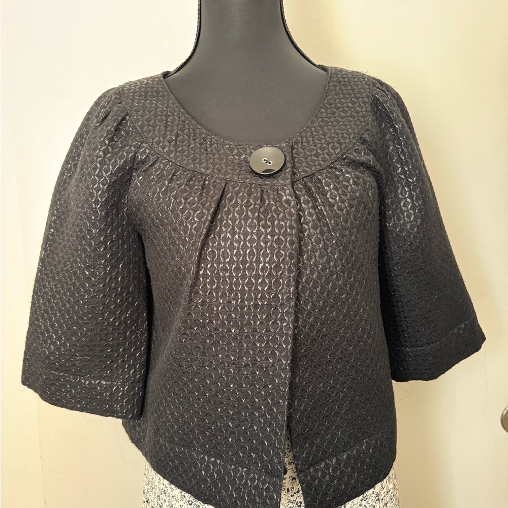 Apt. 9 Cropped Evening Jacket Black